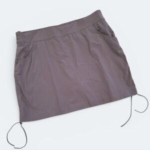 Columbia Gray Skirt with Drawstrings Built In Shorts Activewear Skort Size XL
